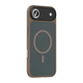 Apple iPhone 17 Air Kılıf Mat Arka Yüzey Wireless Şarj Özellikli Zore Flet M-safe Kapak thumbnail 5