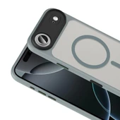 Apple iPhone 17 Air Kılıf Mat Arka Yüzey Wireless Şarj Özellikli Zore Flet M-safe Kapak thumbnail 11