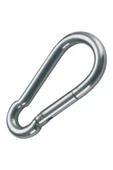 BOLTER Karabina 8 Mm Yaylı Kanca Çelik Kilit Olta Dağcılık Kamp Malzemeleri Salıncak Anahtar Askı 5 Adet - 1