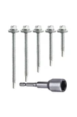 BOLTER Trapez Çatı Vidası (6,3X32MM - 50'Lİ PAKET) M10 Vida Sıkma Ucu (1 ADET) - 2