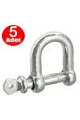 BOLTER Zincir Kilidi 8 mm Kilitli Karabina U Tipi Mapa Kilit Salıncak Askısı Ek Bağlantı Parça Aparat 5 Ad - 2