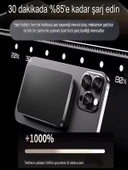 20W Hızlı Şarj Magsafe Powerbank 5000mAh Taşınabilir Şarj Cihazı Type-C Giriş/Çıkış thumbnail 5