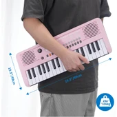 Jwin Sapphire MK-1537 37 Tuş Hassasiyetli Org (Adaptör Hediye) - Pembe - 4