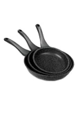 ThermoAD Granit Tava Seti 3’lü Gri - 20cm-24cm-28cm - 1