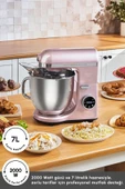 Karaca Mastermaid Chef Ultra D2000W Dijital Ekranlı Hamur Yoğurma Makinesi Rosegold 7L thumbnail 4