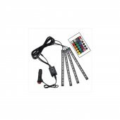 Unikum Ford Fiesta Hatchback 2008-2016 Araç Içi Ayak Altı LED Sese Duyarlı Rgb 12 LED Kumandalı - 1