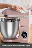 Karaca Mastermaid Chef Ultra D2000W Dijital Ekranlı Hamur Yoğurma Makinesi Rosegold 7L thumbnail 7