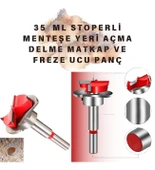 35 Mm Stoperli Menteşe Yeri Açma Delme Matkap Ve Freze Ucu Panç thumbnail 1