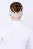 Loggia Kaymayan Silikonlu Bandana Bone - Sportif Saç Bandı-Açık Bej - 6