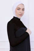 Loggia Balıkçı Yaka Boyunluklu Kolluk Acı Kahve - Likralı Dik Yakalı Kadın Body Tesettür Crop Bolero thumbnail 1