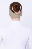 Loggia Kaymayan Silikonlu Bandana Bone Krem - Kadın Tesettür Dikişsiz Kaymaz Geçme - Sportif Saç Bandı - 6