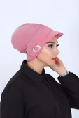 Monalisa Home Şık Tokalı Şapka Bone Açık Pembe Renkli - 1