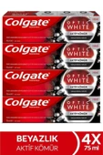 Colgate Optic White Aktif Kömür Yumuşak Mineral Temizliği Beyazlatıcı Diş Macunu 4 X 75 Ml thumbnail 1