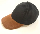 Monalisa Home Şık Kahve Ve Siyah Kadife Erkek Şapka - 1