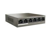 Tenda TEF1106P 6 Port 4 Port Poe+ 10/100 + 2 Port Uplink Çelik Kasa Rack Mount Switch - 1