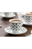 English Home Ilda Porselen 6 Kişilik Kahve Fincan Takımı 90 Ml Siyah - 3