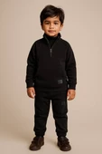 Snook Siyah Dik Yaka Çocuk Eşofman Takımı thumbnail 2