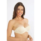 Nurteks 1505 Straplez Sırt Şeffaf Sütyen - 4
