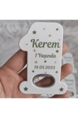 Doğrukan Hediyelik Yıldızlı erkek bebek 1 açacak magnet yenidoğan doğum günü mevlüt magnet hediyelik 10 adet thumbnail 1