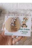 Doğrukan Hediyelik Balonlu ayıcık figürlü magnet hediyelik kartlı yenidoğan doğum günü(10 adet) thumbnail 4