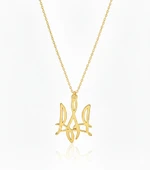 Yeni Ukrayna Ulusal Sembolü Gümüş Kolye - Rose thumbnail 1