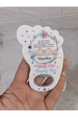Doğrukan Hediyelik 25 adet ikiz bebekler için ayak açacak yenidoğan doğum günü mevlüt magnet hediyelik thumbnail 1