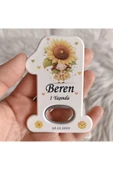 Doğrukan Hediyelik 10 adet ayçiçekli kızlı 1 rakam açacak doğum günü magnet yenidoğan doğum günü mevlüt hediyelikleri thumbnail 1