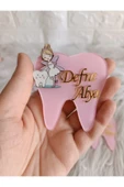 Doğrukan Hediyelik Diş tutan perili diş şeklinde hediyelik yenidoğan doğum günü magnet(10 adet) thumbnail 1