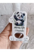 Doğrukan Hediyelik 50 adet panda konsept 1 rakam açacak magnet yenidoğan doğum günü mevlüt hediyelikleri thumbnail 1