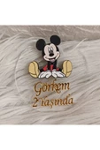 Doğrukan Hediyelik Mickey Mouse konsept şeffaf pleksi yenidoğan doğum günü mevlüt hediyelik(10 adet) - 2