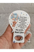 Doğrukan Hediyelik 25 adet balonlu ayıcıklı nazar dualı balon açacak yenidoğan doğum günü mevlüt magnet hediyelik thumbnail 1