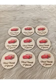 Doğrukan Hediyelik Şimşek Mcquenn Konsept Ahşap Yenidoğan Doğum Günü Hediyelik Magnet(20 ADET) thumbnail 2