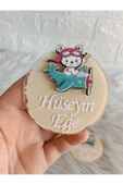 Doğrukan Hediyelik Uçakta ayıcık figürlü pleksi magnet yenidoğan doğum günü mevlüt hediyelik (10 adet) thumbnail 1