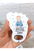 Doğrukan Hediyelik 25 adet yenidoğan doğum günü mevlüt erkek bebekli ayak açacak magnet hediyelik thumbnail 1