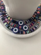 Lim10lubahçe Nazar Boncuklu Renkli Fimo Bileklik - 1