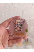Doğrukan Hediyelik 10 adet çiçekli ayıcık figürlü pleksi magnet yenidoğan doğum günü mevlüt hediyelikleri thumbnail 1