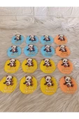 Doğrukan Hediyelik Panda figürlü pleksi yenidoğan doğum günü magnet hediyelik(10 adet) thumbnail 4