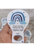 Doğrukan Hediyelik 25 Adet Mavi Gökkuşaklı Balon Açacak Magnet Hediyelik Yenidoğan Doğum Günü thumbnail 1