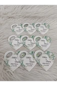 Doğrukan Hediyelik 20 adet kalp açacak yeşillikli magnet nikah, nişan, söz magnet hediyelik - 3