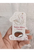 Doğrukan Hediyelik 25 adet taçlı kuğulu 1 rakam açacak magnet yenidoğan doğum günü mevlüt hediyelikleri thumbnail 1