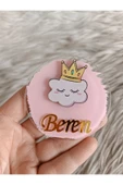 Doğrukan Hediyelik Taçlı bulut figürlü pleksi yenidoğan doğum günü magnet hediyelik(10 adet) thumbnail 1