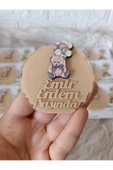 Doğrukan Hediyelik Balonlu ayıcık figürlü magnet hediyelik kartlı yenidoğan doğum günü(10 adet) thumbnail 2