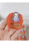 Doğrukan Hediyelik Mercan Renk Tabanlı Deniz Kızı Figürlü Yenidoğan Doğum Günü Hediyelik Pleksi Magnet thumbnail 1