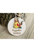 Doğrukan Hediyelik Winnie the poohlu yenidoğan doğum günü ahşap figürlü hediyelik magnet 10 adet thumbnail 1