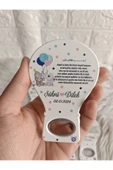 Doğrukan Hediyelik 50 adet Ayetel Kürsi filli ikiz bebek balon açacak magnet yenidoğan doğum günü mevlüt hediyelikleri thumbnail 1