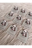 Doğrukan Hediyelik Panda figürlü pencere şeklinde pleksili yenidoğan doğum günü magnet hediyelik(10 adet) thumbnail 2