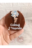 Doğrukan Hediyelik Mavi balon tutan ayıcıklı pleksi magnet yenidoğan doğum günü mevlüt magnet hediyelik 10 adet thumbnail 3