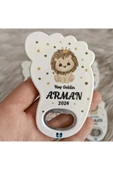 Doğrukan Hediyelik 25 adet aslanlı ayak izi açacak yenidoğan doğum günü magnet hediyelik thumbnail 1