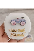 Doğrukan Hediyelik Mavi arabalı pleksi yenidoğan doğum günü mevlüt magnet hediyelik(10 adet) - 1