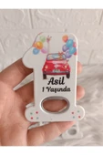 Doğrukan Hediyelik 10 adet arabalı hayvanlı 1 rakam açacak magnet yenidoğan doğum günü mevlüt hediyelikleri thumbnail 1
